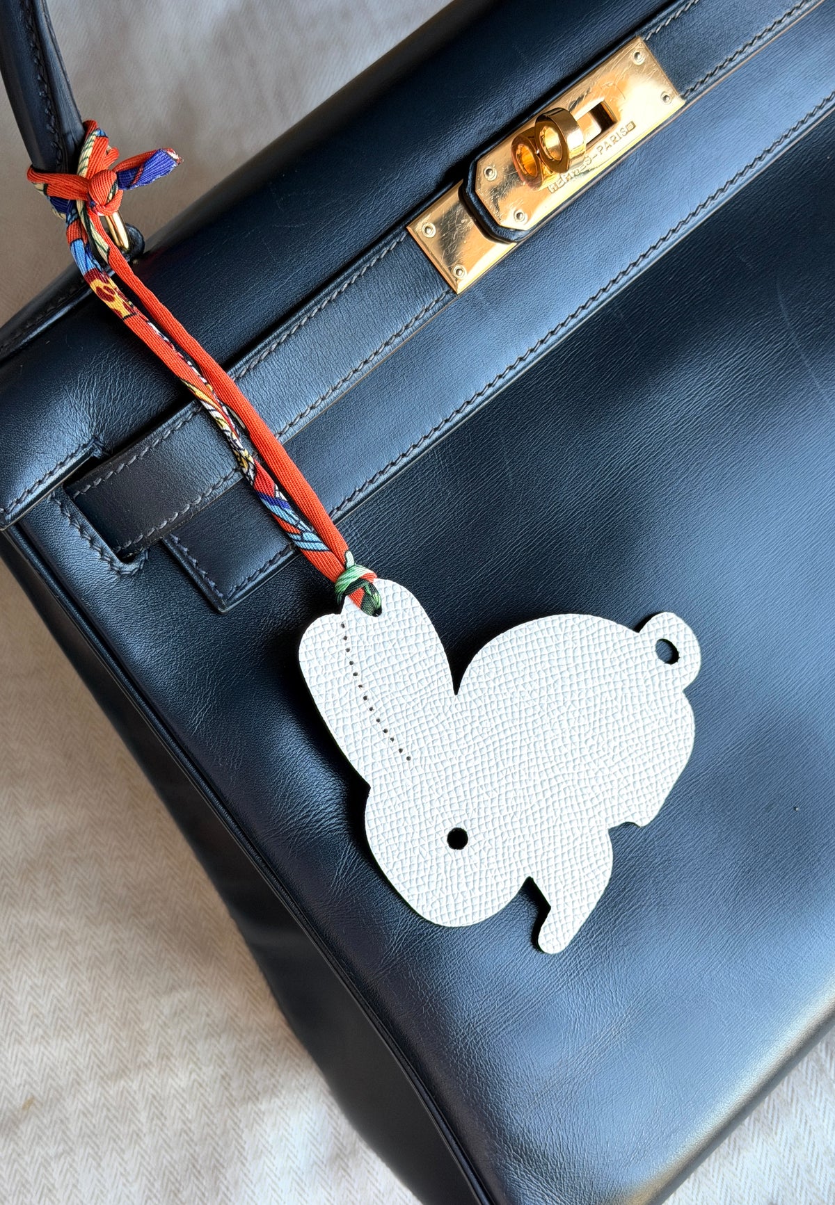 Le Petit Bunny White Epsom