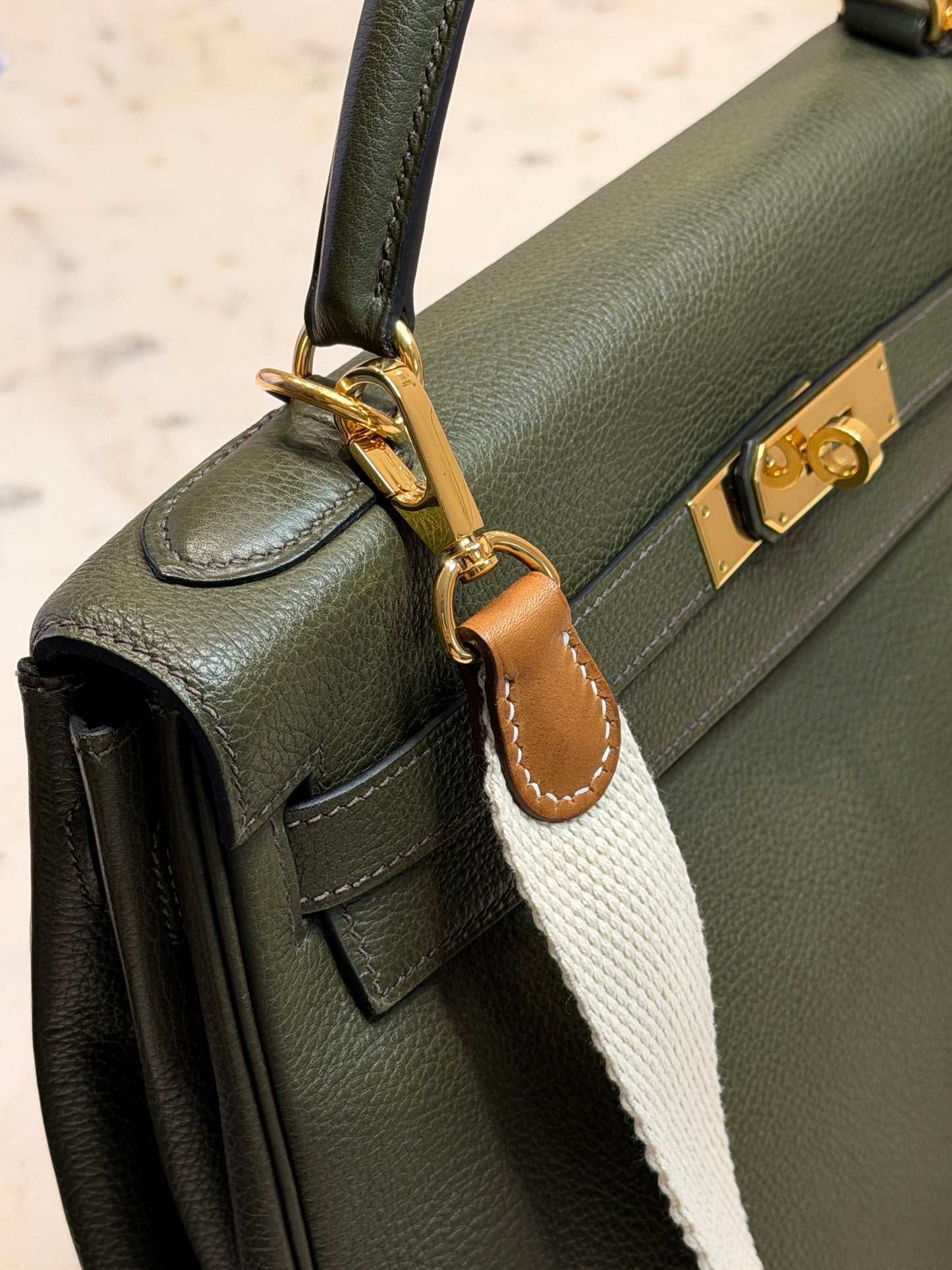 Deauville Single Strap Barenia Leather
