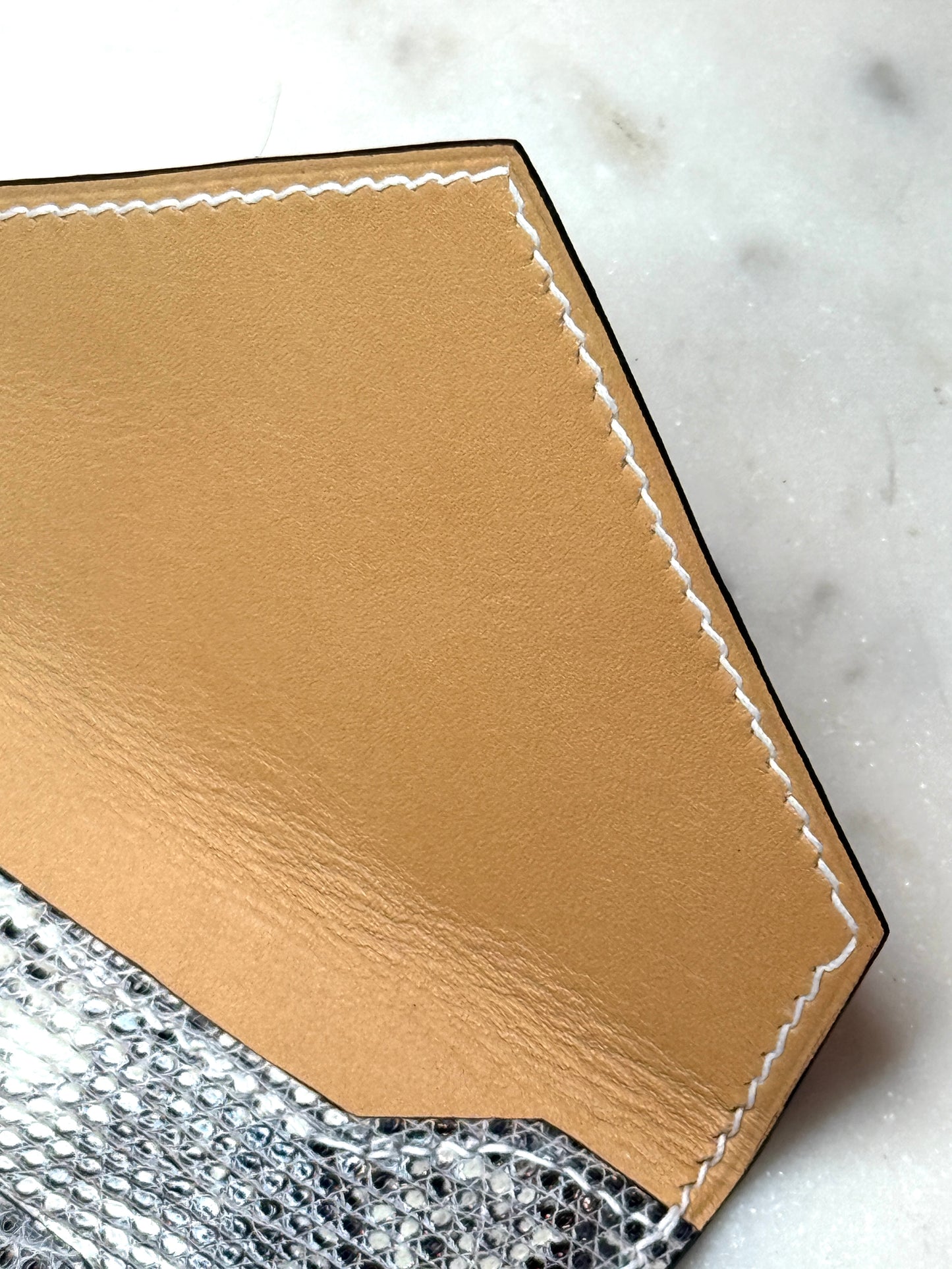 Enveloppe cardholder lizard ombré