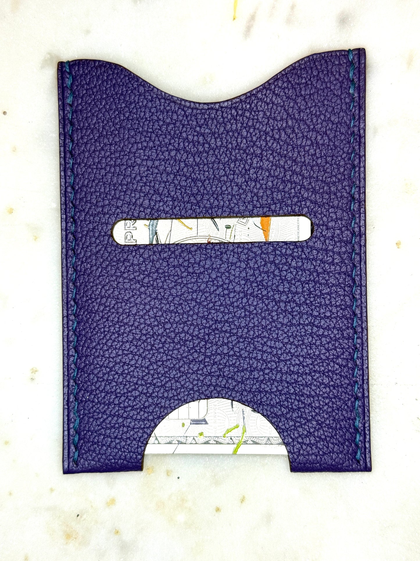 Evy Cardholder Violet Goat skin