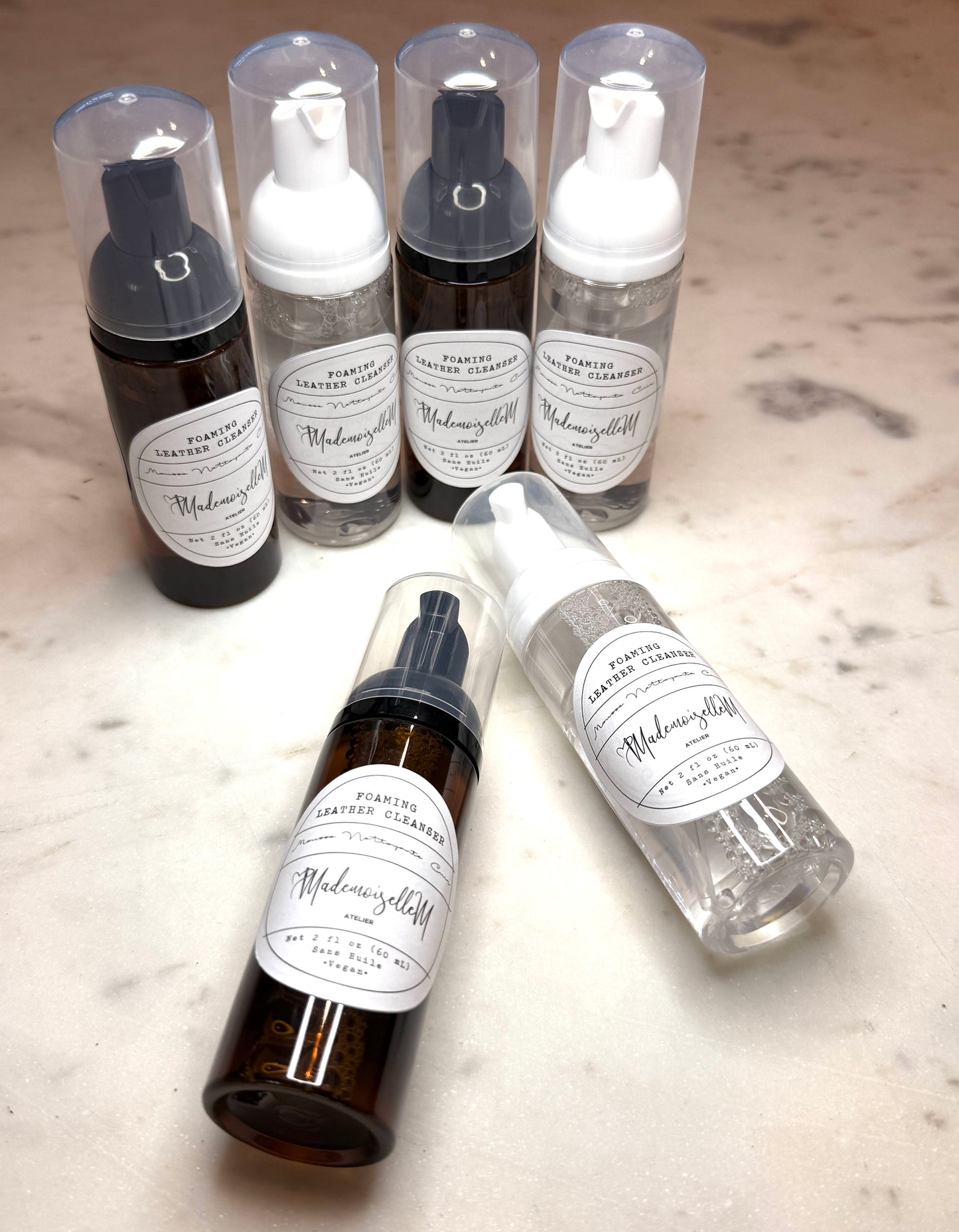 Leather cleaner foaming