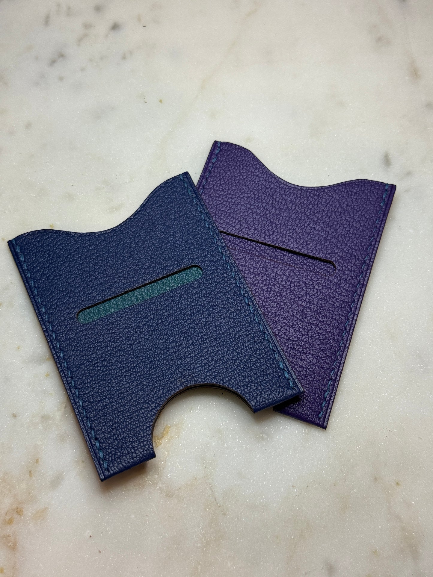Evy Cardholder Violet Goat skin