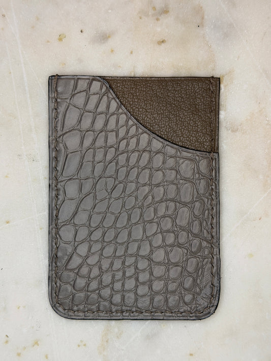 April cardholder crocodile beton