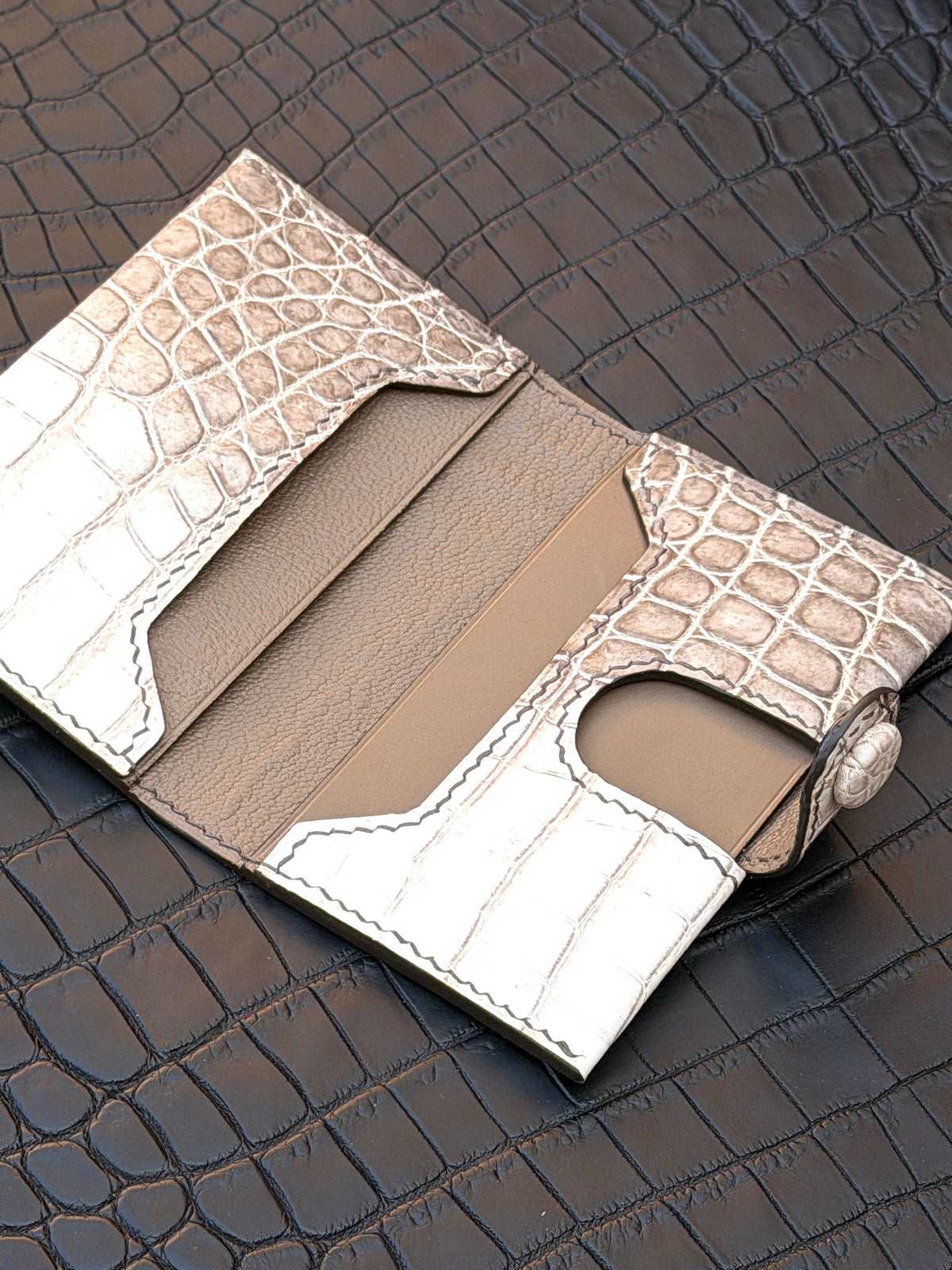 Bifold Cardholder Icare Matte Crocodile Himalaya