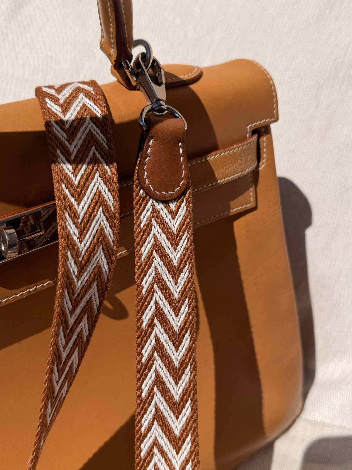 Deauville Single strap Barenia & Chevron