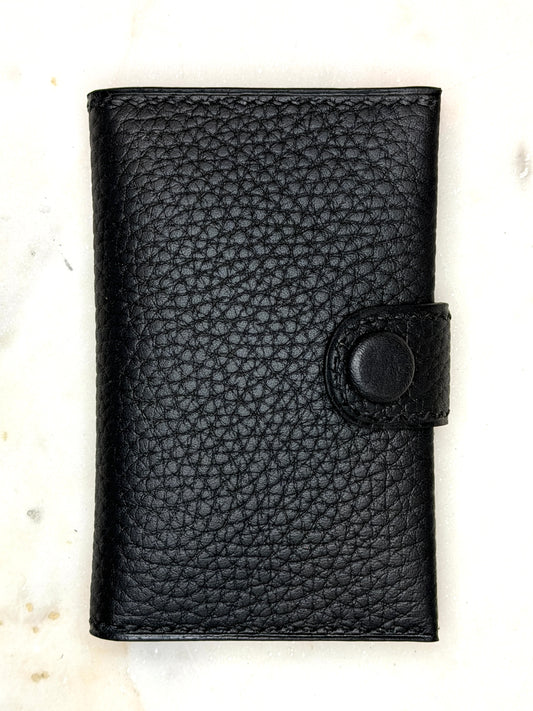 Bifold cardholder Icare Togo noir