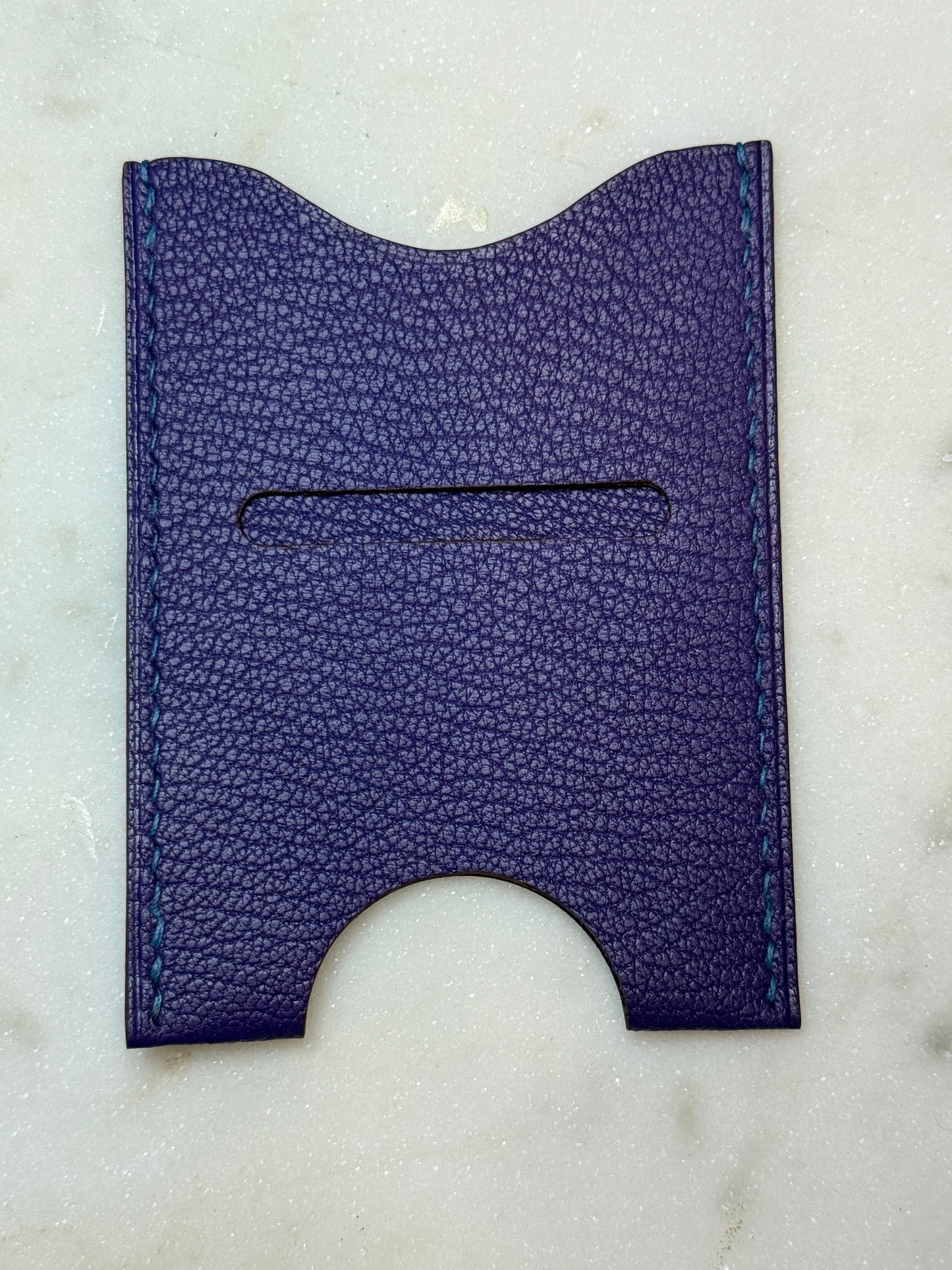 Evy Cardholder Violet Goat skin