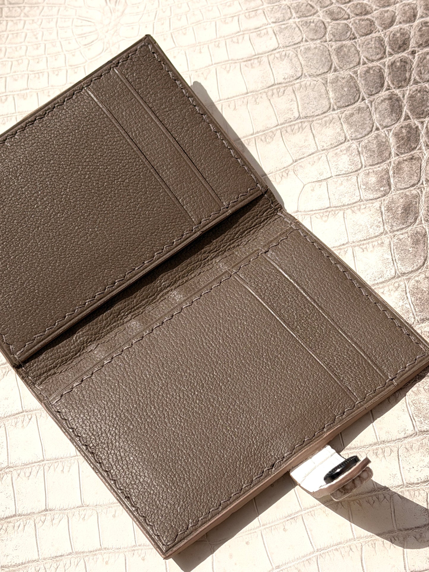 Bifold 6 Pockets Arya Himalaya Crocodile