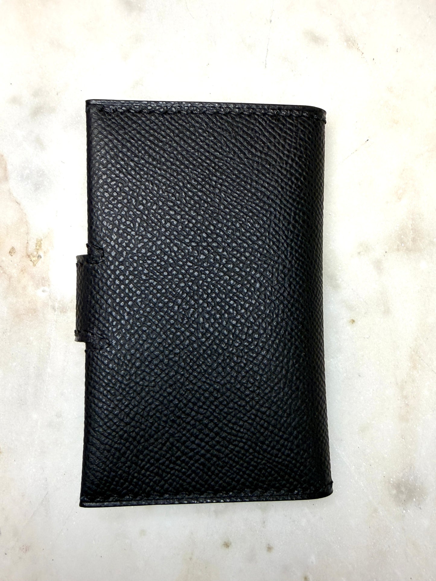 Bifold cardholder Icare Epsom noir