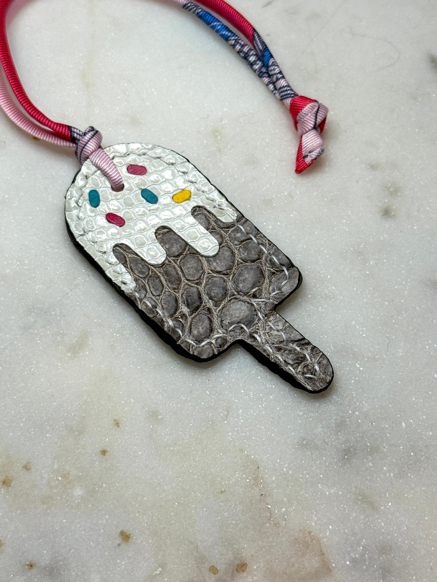 Popsicles crocodile Himalaya and white lizard.