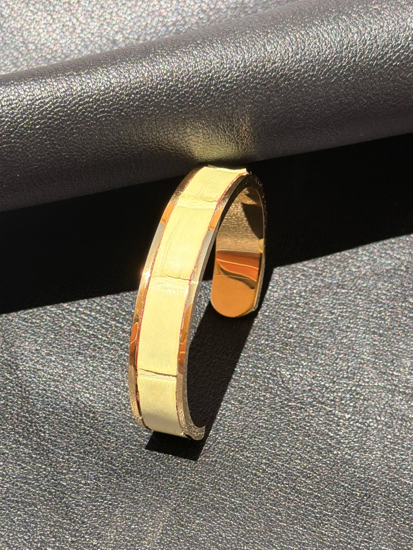 Nomad Bracelet Vert Anis Matte Crocodile