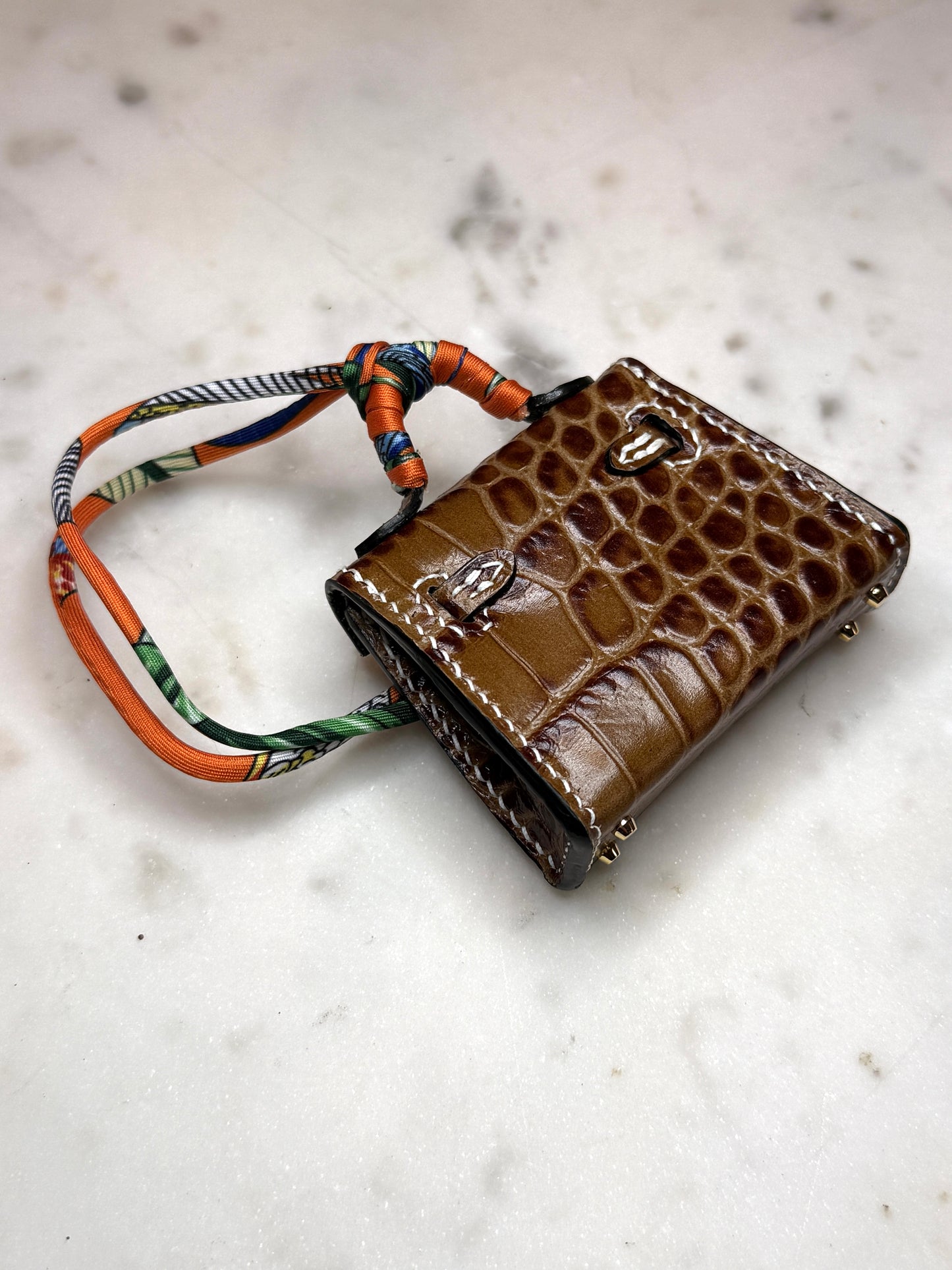 M bag charm Brown