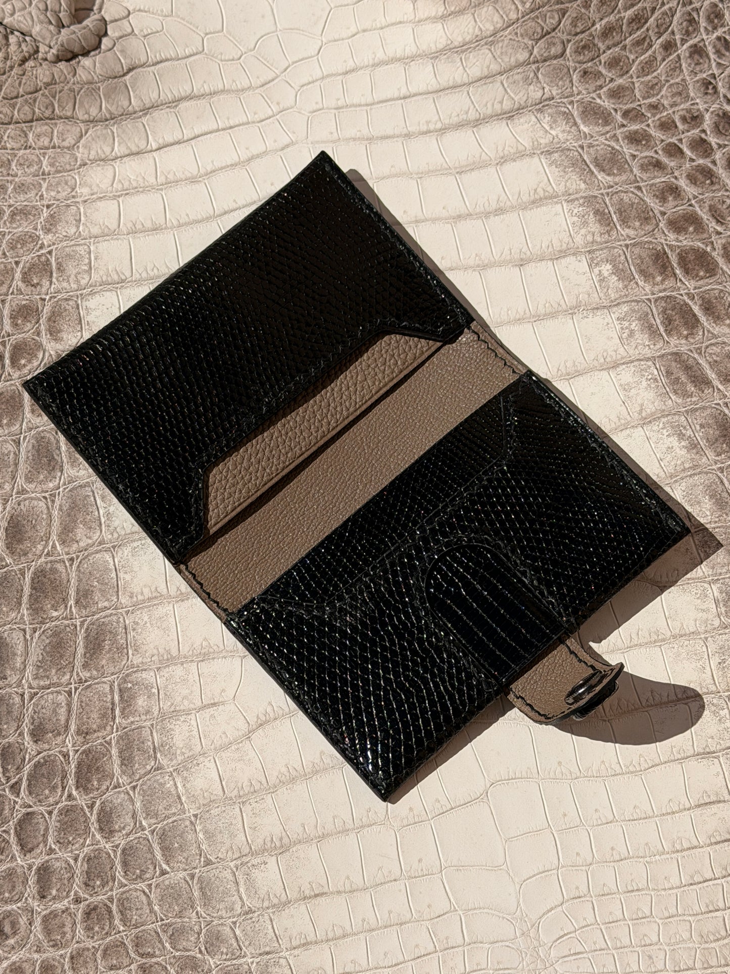 Bifold Cardholder Icare Black Lizard