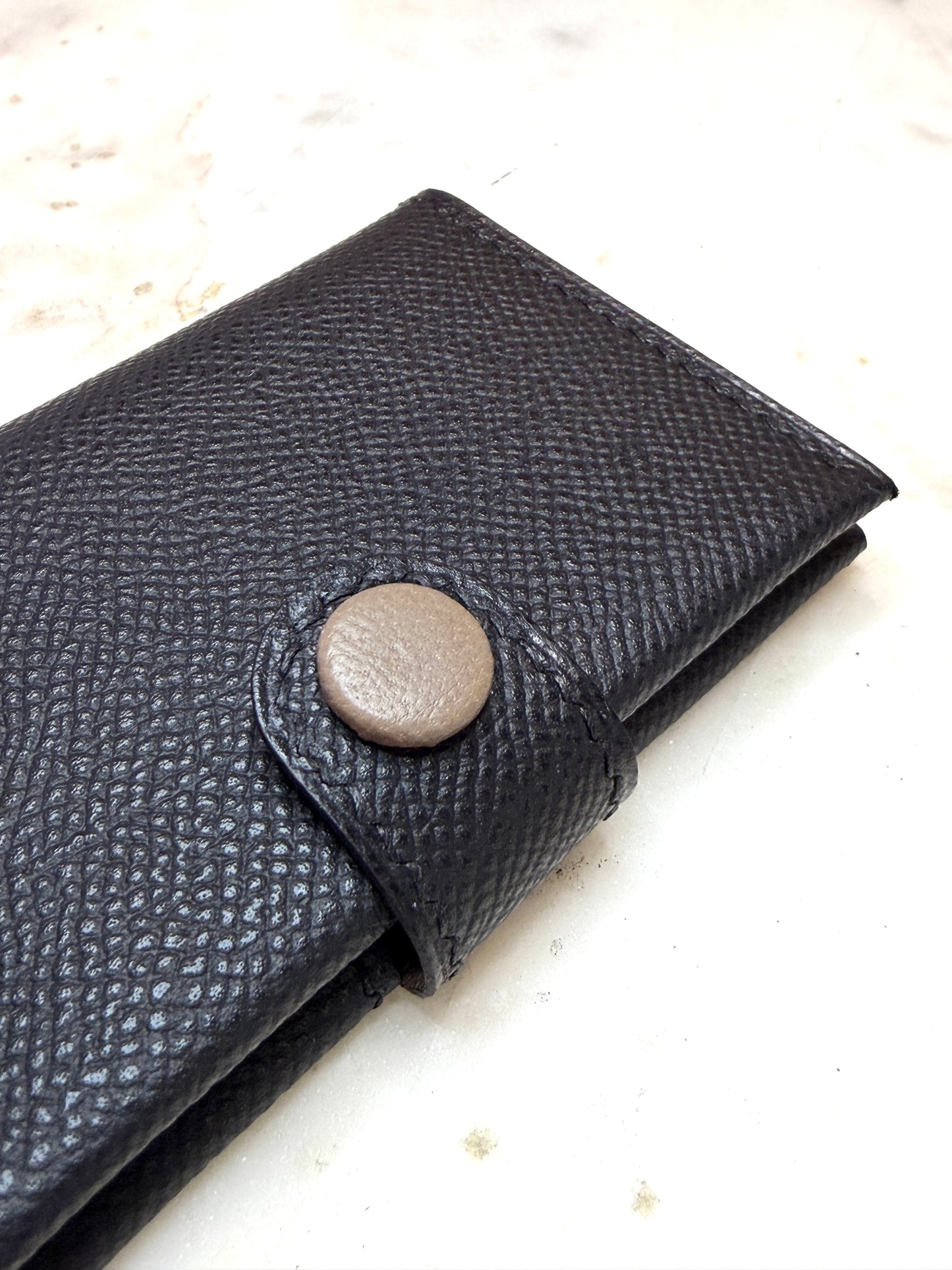 Bifold cardholder Icare Epsom noir