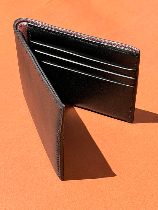 Zénith Bifold Wallet Black Box & Pink Goat Skin