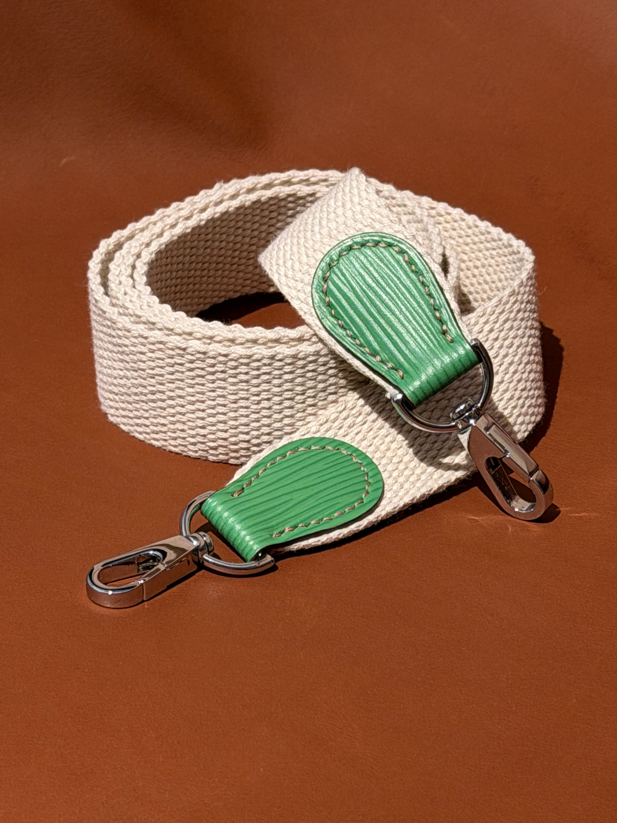 Deauville Single strap Apple & Beige