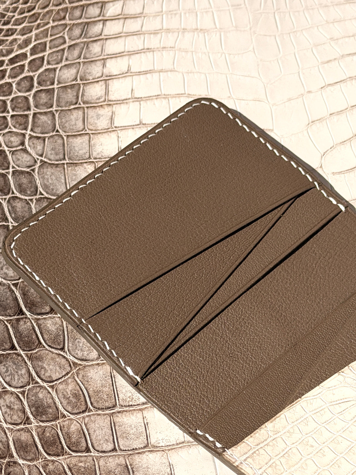 Prestige Cardholder Matte Himalaya Crocodile