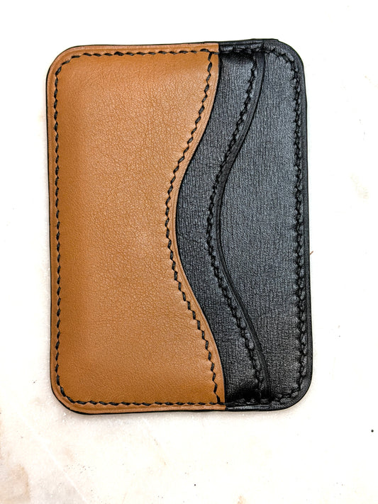 Essential cardholder brown & Gold