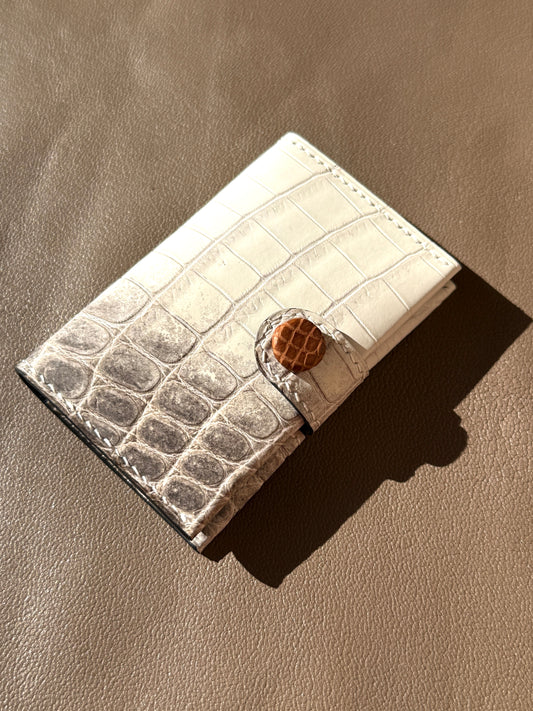 Bifold Cardholder Crocodile Himalaya Icare