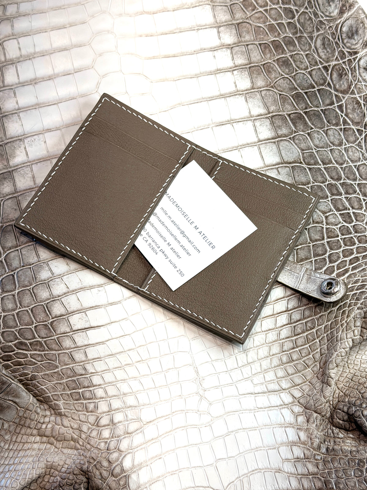 Bifold 6 Pockets Arya Himalaya Crocodile