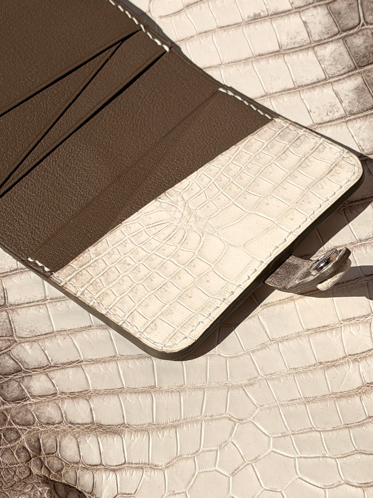 Prestige Cardholder Matte Himalaya Crocodile