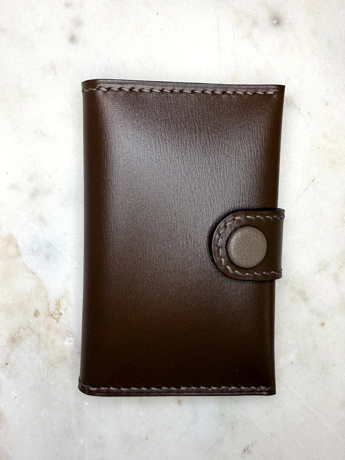 Bifold cardholder Icare box brown