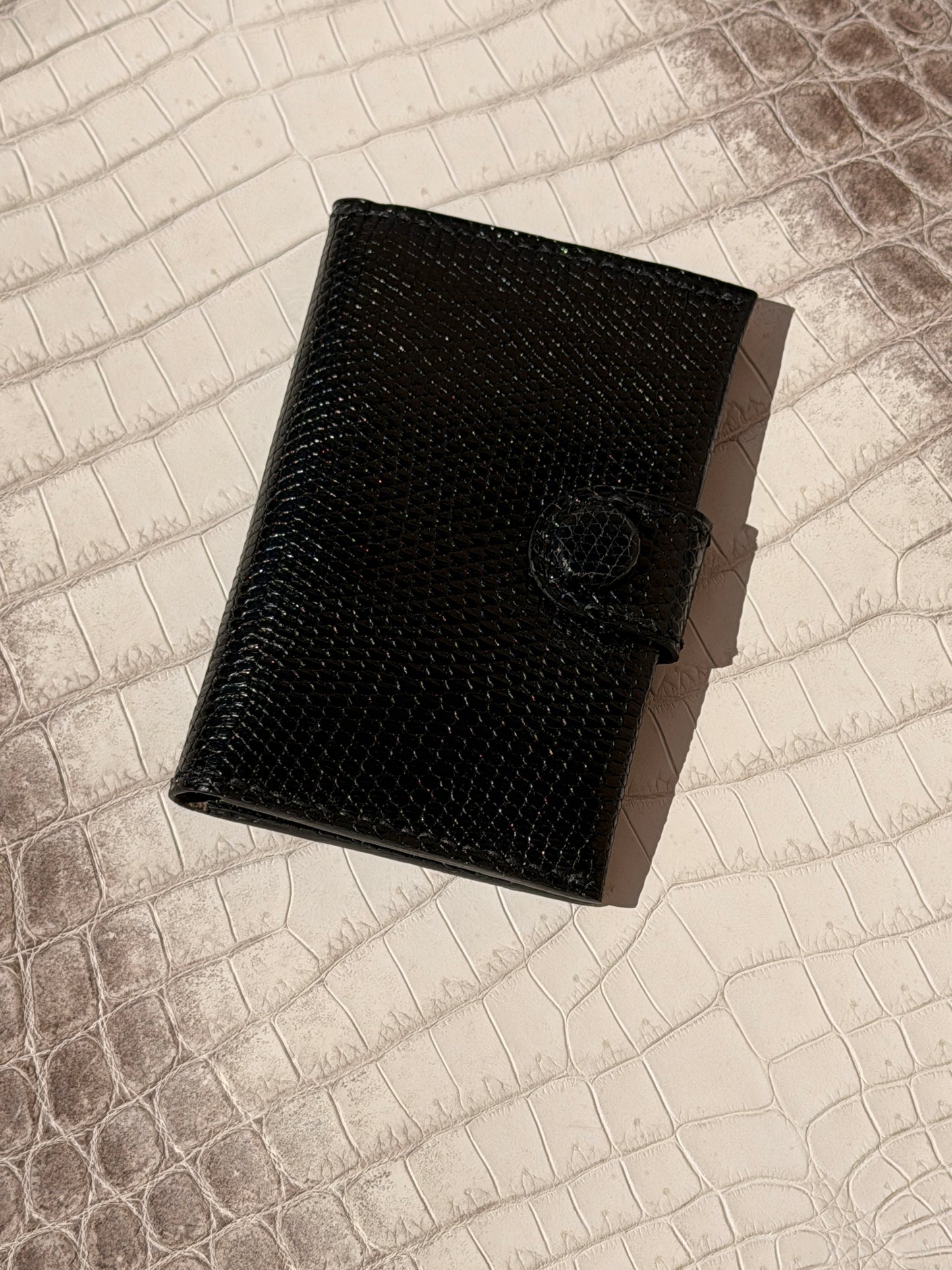Bifold Cardholder Icare Black Lizard