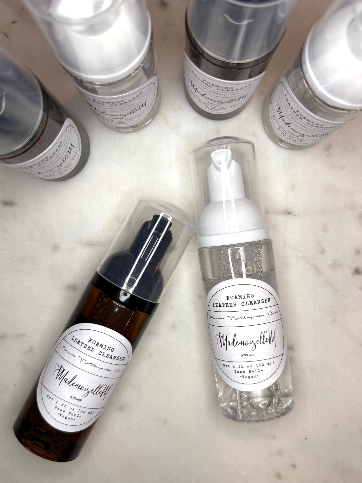 Leather cleaner foaming