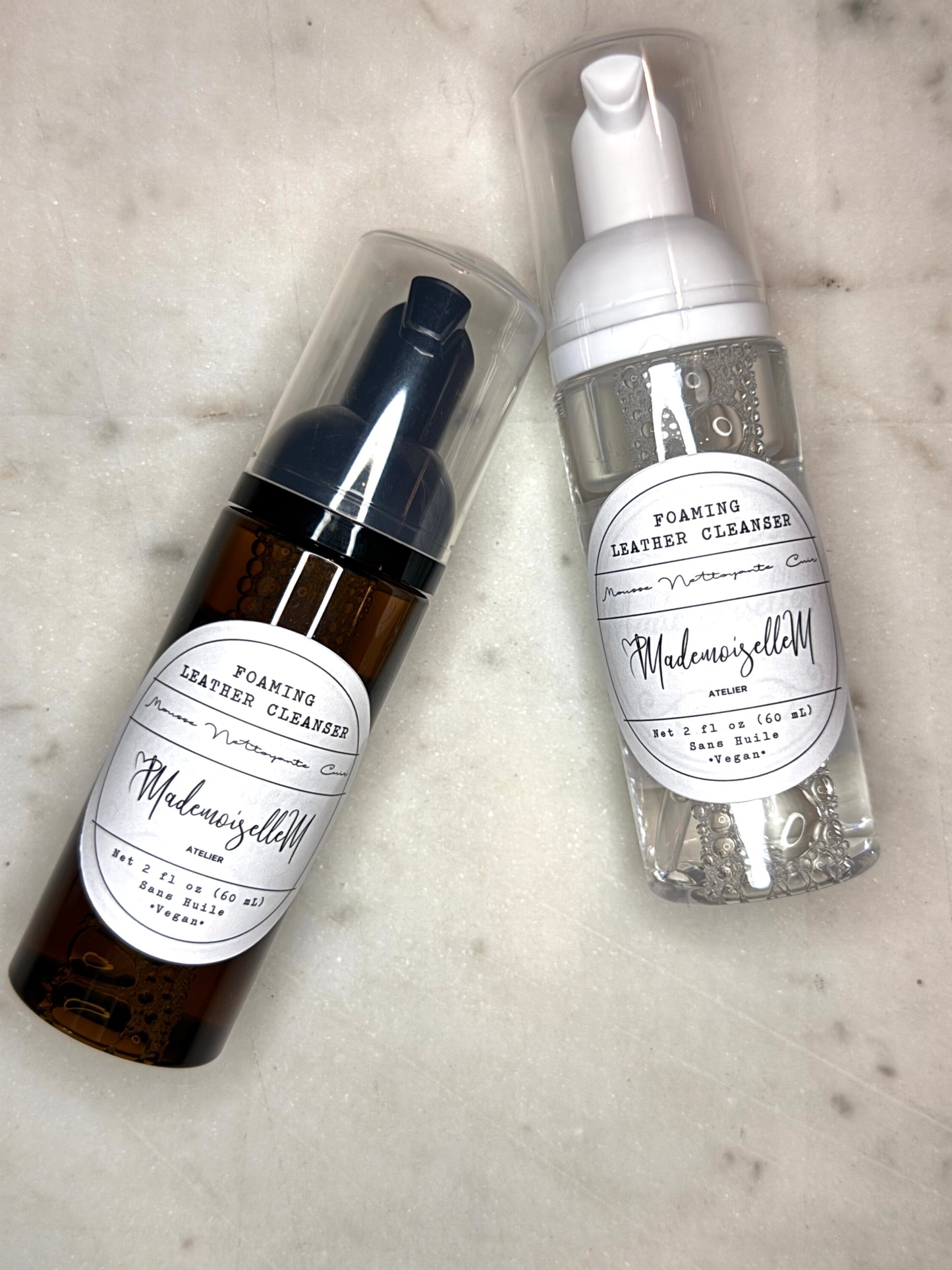 Leather cleaner foaming